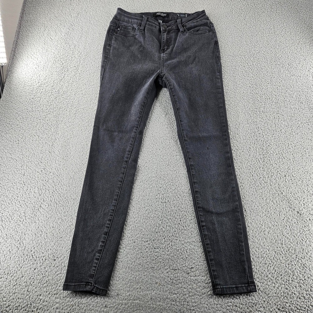 Judy Blue Jeans WOmens 28 Gray Mid Rise Skinny Ankle Stretch Denim